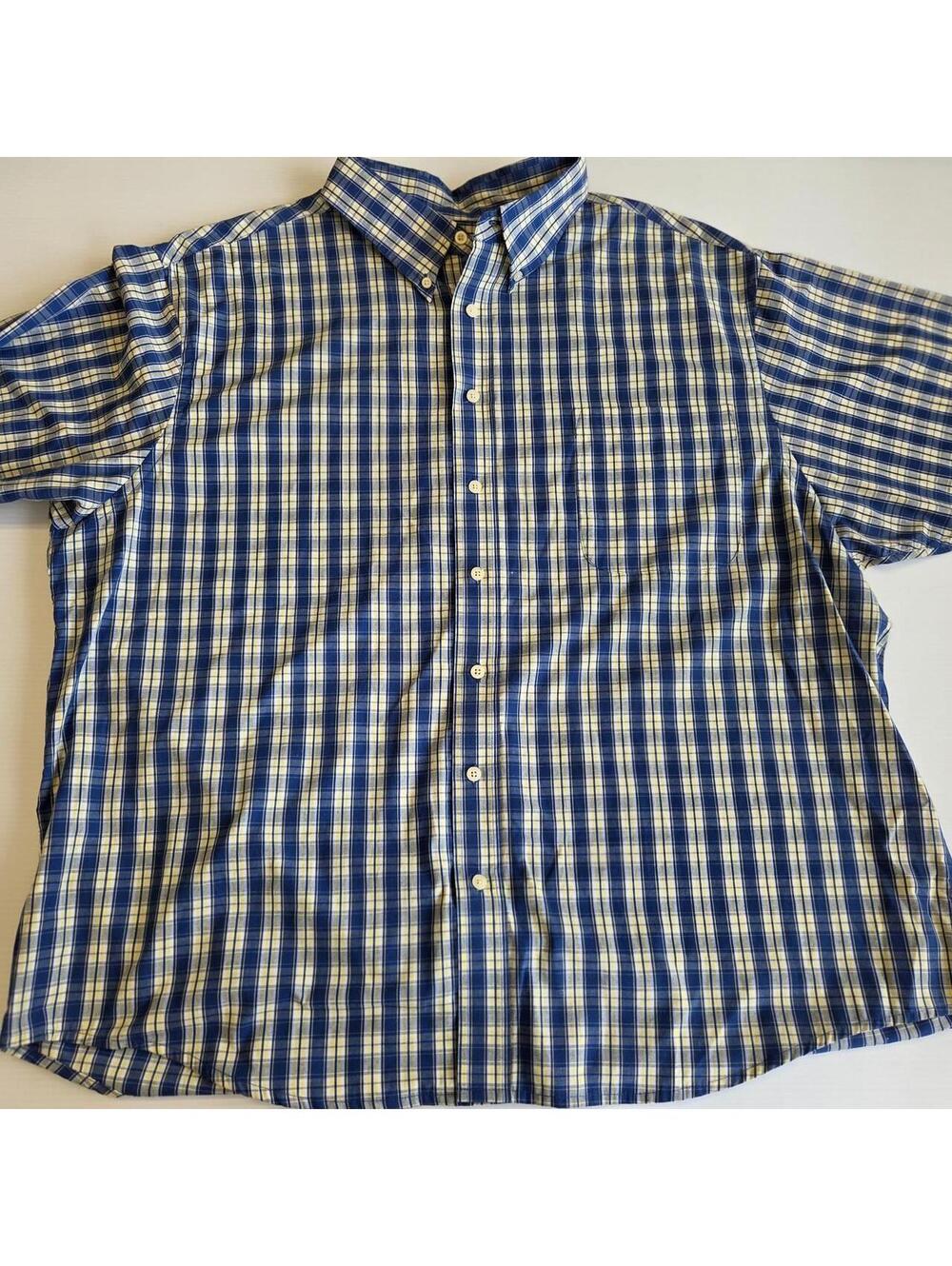 Puritan Men's 2XL Multi-Color Wrinkle Resistant Button-Up Shirt